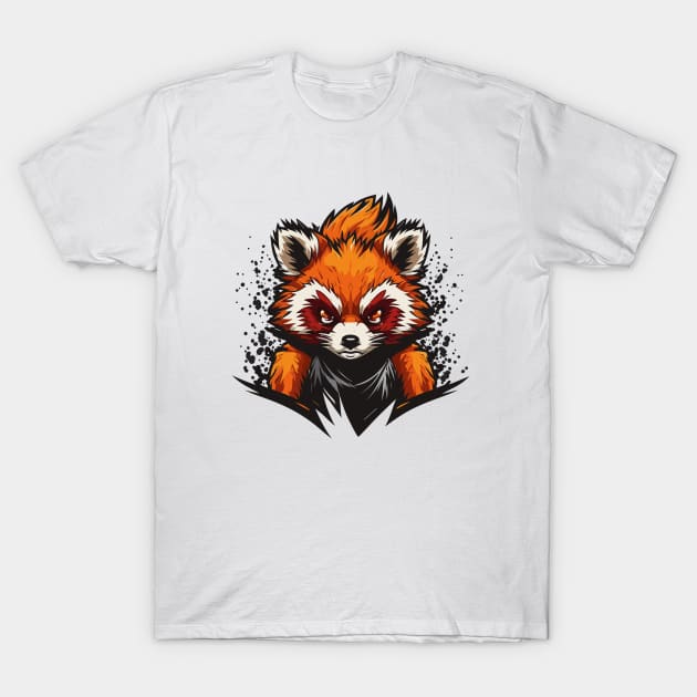 Graffiti Paint Red Panda Creative T-Shirt by Cubebox